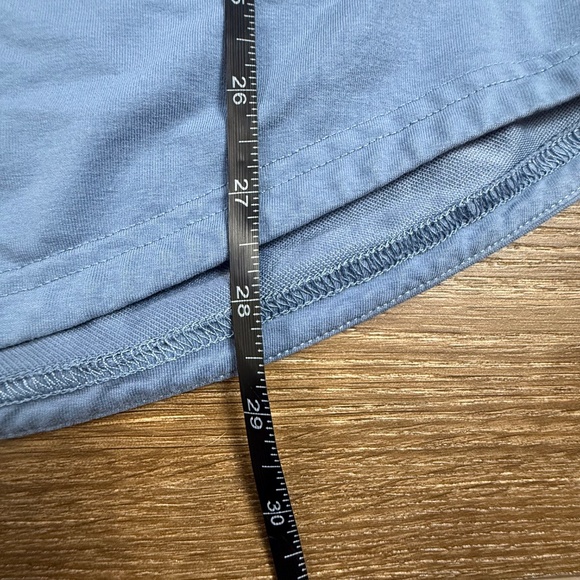 BYLT Henley Drop-Cut Long Sleeve, Blue, Fall, FAIR CONDITION, Size L - Picture 4 of 13